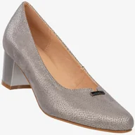 Półbuty damskie - Czółenka Damskie Buty Na Słupku Eleganckie Półbuty Srebrne Potocki 39 Srebrny - miniaturka - grafika 1