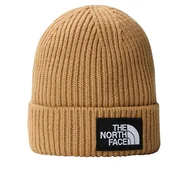 Czapki i chusty sportowe męskie - Czapka The North Face Logo Box Beanie 0A3FJXI0J1 - beżowa - miniaturka - grafika 1