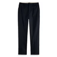 Spodnie damskie - Scotch & Soda Abott-Mid Rise Tapered Chino damskie spodnie z bawełny organicznej, Night 0002, 29W / 34L - miniaturka - grafika 1