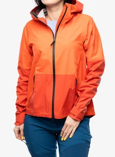 Kurtka przeciwdeszczowa damska Salomon Outerpath 2.5L WP JKT - valiant poppy - Kurtki damskie - miniaturka - grafika 1