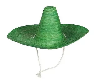 Meksykanski Kapelusz Zielony Srednia 50 - Dodatki do strojów karnawałowych - miniaturka - grafika 1