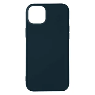 Etui do iPhone'a 14 Półsztywne, miękkie w dotyku, cienkie, granatowe - Etui i futerały do telefonów - miniaturka - grafika 1