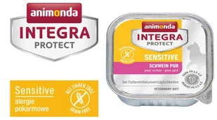 Animonda Integra Protect Sensitive dla kota smak wieprzowina tacka 100g - Mokra karma dla kotów - miniaturka - grafika 2