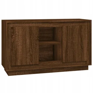 Szafka, brązowy dąb, 102x35x60 cm, materiał drewnopochodny - Szafki do salonu - miniaturka - grafika 1