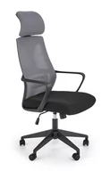 Fotele i krzesła biurowe - Fotel ELIOR Mercury, czarno-szary, 60x64x122 cm - miniaturka - grafika 1