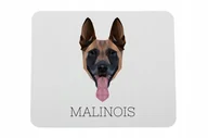 Podkładki pod mysz - Malinois geometryczny Podkładka pod mysz myszkę - miniaturka - grafika 1