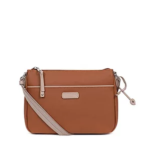 Hexagona Damska kolekcja Paris Serena - Blueberry-in syntetyczna mała torba na ramię, dł.: 23 x wys. : 14 x P: 6 cm, Noisette - Torebki damskie - miniaturka - grafika 1