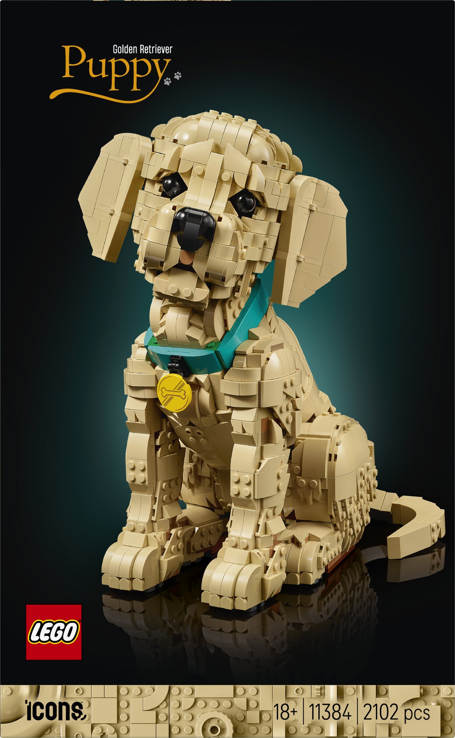 LEGO Icons Szczeniak golden retriever 11384
