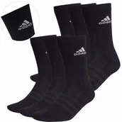 Skarpetki męskie - Adidas Nowe Skarpety Skarpetki Zestaw Czarne + Czarne 34-36 6 Par - miniaturka - grafika 1