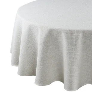 Obrus Ines 150 cm okrągły beżowy z nadrukiem liści - Obrusy i serwetki Obrus Ines 150 cm okrągły beżowy z nadrukiem liści - Obrusy i serwetki - miniaturka - grafika 1