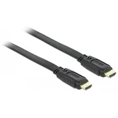 Kable - Delock KABEL HDMI-HDMI 1M V1.4 3D TV PŁASKI 82669 - miniaturka - grafika 1