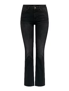 Spodnie damskie - Bestseller A/S Damskie spodnie jeansowe ONLBLUSH MID Flared DNM TAI1099 NOOS ze stretchem, Washed Black, XXS/32, Washed Black, 32-XXS-L - grafika 1