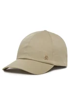 Czapki damskie - Tommy Hilfiger Czapka z daszkiem Elevated Chic Soft Cap AW0AW17138 Beżowy - miniaturka - grafika 1