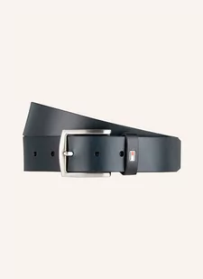 Tommy Hilfiger Pasek Skórzany New Denton blau - Paski - miniaturka - grafika 1