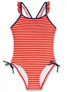 Sanetta Dziewczęcy kostium kąpielowy, 440543, czerwony melanż, 176, czerwony (Melon Red), 176 cm - Stroje kąpielowe - miniaturka - grafika 1