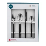 Zestawy sztućców - Komplet 24 sztućców w COLOR BOX czarny - miniaturka - grafika 1