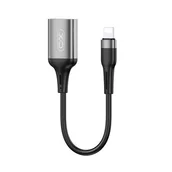 Adaptery i przejściówki - Adapter USB - Lightning XO NB201 OTG Czarny - miniaturka - grafika 1