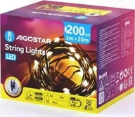 Oświetlenie świąteczne - Lampki choinkowe Aigostar Niskonapięciowe lampki choinkowe 200 led taśmowe Ciepła biel, 20 m Niskonapięciowa taśma świetlna PVC i miedź, Ciepła biel, 20 m - miniaturka - grafika 1