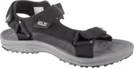 Sandały męskie - Jack Wolfskin Jack Wolfskin Wave Breaker Sandal M 4052011-6000 Czarne 45,5 - miniaturka - grafika 1