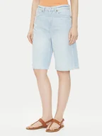 Spodenki damskie - Pepe Jeans Szorty jeansowe PL801176 Niebieski Loose Fit - miniaturka - grafika 1
