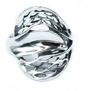 Pierścionki - SREBRNY PIERŚCIONEK AŻUROWY Pr925! ROZMIAR 28 - miniaturka - grafika 1