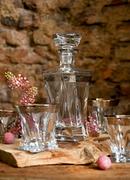Karafki - Ambasador Platin-AZP-Luksusowa karafka kryształowa + 6 szklanek do whisky - miniaturka - grafika 1