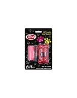 Woreczki na psie odchody - Pet Nova DOG LIFE STYLE Dyspenser na worki oraz jedna rolka 20szt, kolor czerwony - miniaturka - grafika 1