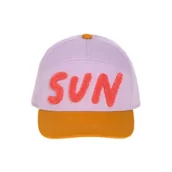 Czapeczki dla niemowląt - Lassig Czapka z daszkiem dziecięca Little Gang Sun gold/lilac 1-2 lata - miniaturka - grafika 1