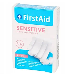 FirstAid Sensitive Soft & Skin Friendly 30szt (plastry opatrunkowe) - Apteczki i materiały opatrunkowe - miniaturka - grafika 1