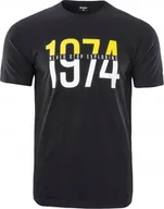 Koszulki męskie - Hi-Tec KOSZULKA ROLIC BLACK L - miniaturka - grafika 1