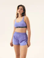 Spodenki damskie - Szorty damskie Summervibes Bloovii niebieski S - miniaturka - grafika 1