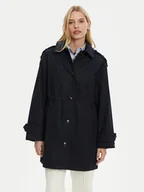 Kurtki damskie - Tommy Hilfiger Parka Essential WW0WW43742 Granatowy Regular Fit - miniaturka - grafika 1