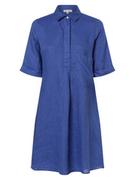 Sukienki - Marie Lund - Damska sukienka lniana, niebieski - miniaturka - grafika 1