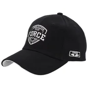Czapki męskie - Czapka Z Daszkiem Force Czarna Białe Logo - miniaturka - grafika 1
