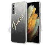 Etui i futerały do telefonów - Guess Glitter Gradient do Samsung Galaxy S21 czarny - miniaturka - grafika 1