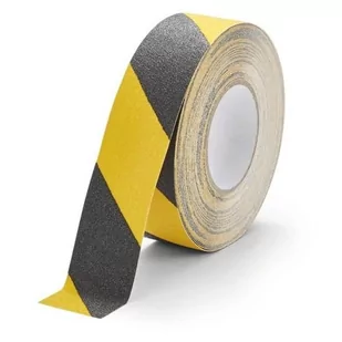 Taśma antypoślizgowa do znakowania DURABLE DURALINE GRIP 75mm x 0,7mm x 15m żółto-czarna /1085130/ - Pachołki i taśmy ostrzegawcze - miniaturka - grafika 1