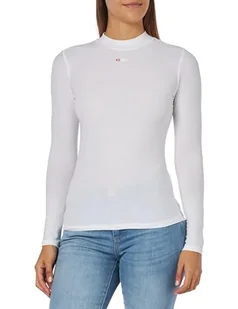 Diesel T-mokky-LS-microdiv Tank Top Koszulka damska, Jasny biały, XXS - Koszulki i topy damskie - miniaturka - grafika 1