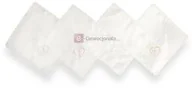 Ubranka do chrztu - Szatka do Chrztu w formie chusteczki z haftem SERCE NA DŁONI - miniaturka - grafika 1