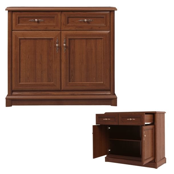 Komoda Duża do Salonu Sypialni Pokoju Gabinetu Retro Kasztan 101 cm SONATA