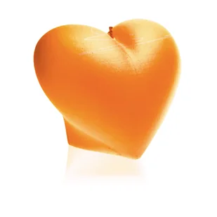 Świeca Heart Smooth Orange - Świece - miniaturka - grafika 1
