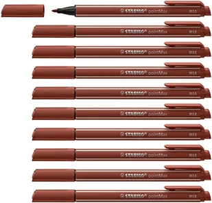 STABILO pointMax sienna długopis z nylonową końcówką, 10 sztuk - Długopisy - miniaturka - grafika 1