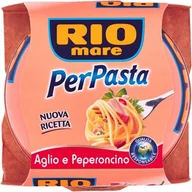 Pasztet i przetwory mięsne - Tuńczyk z czosnkiem i peperoncino sos do makaronu 160g - Riomare - miniaturka - grafika 1