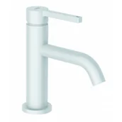 Baterie umywalkowe - KLUDI 202665315 NOVA FONTE Pura jednouchwytowa bateria umywalkowa 75, zestaw odpł. PUSH-OPEN; biały mat - miniaturka - grafika 1