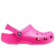 Klapki i japonki damskie - Klapki Crocs Classic Clog 206991-6UB - różowe - miniaturka - grafika 1