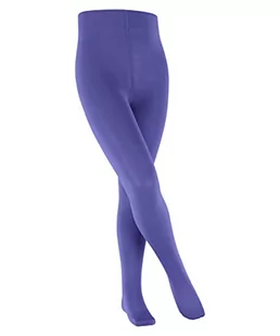 FALKE Dziewczęce rajstopy dziecięce z bawełny Cotton Touch, bez wzoru, nieprzejrzyste, bawełniane, jednokolorowe, cienkie, 1 sztuka rajstopy, fioletowe (Blue Iris 8316), 98-104 - Rajstopy - miniaturka - grafika 1