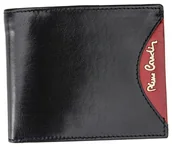 Portfele - Pierre Cardin, Portfel skórzany męski, Tilak29 8824, czarny, ochrona RFID, mały - miniaturka - grafika 1