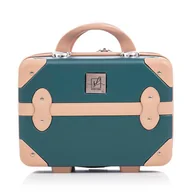 Kosmetyczki, organizery i kuferki - Kuferek Semi Line T5838-1 Zielony - miniaturka - grafika 1