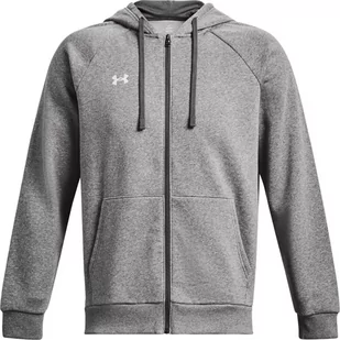 Bluza męska Under Armour Rival Fleece FZ Hoodie szara 1379767 025-S - Bluzy męskie - miniaturka - grafika 1