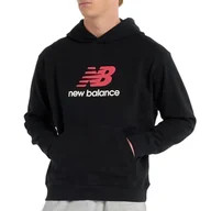Bluzy męskie - Bluza męska New Balance MT51512BK - czarna - miniaturka - grafika 1