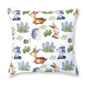 Poszewki na poduszki - ŚWIAT SYPIALNI Poszewka Bawełnian Jasiek Belluno 57 Wilk 40x40 - miniaturka - grafika 1